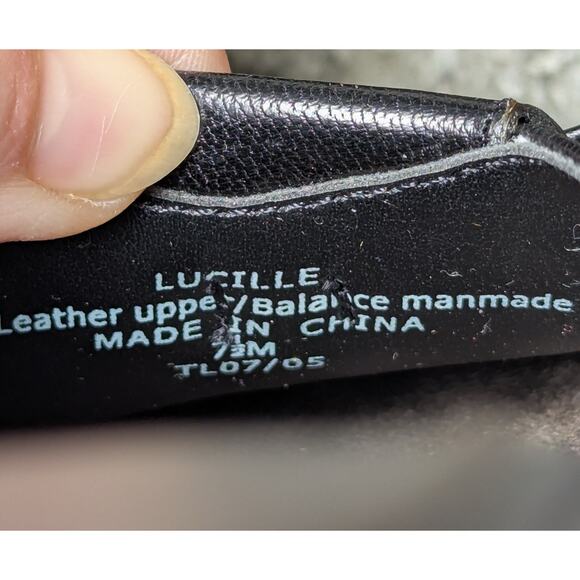 Liz Claiborne Kitten Heel Mules WOMENS 7.5M Lucille Flex black square toe bows - Picture 9 of 11